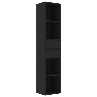 vidaXL Book Cabinet Black 36x30x171 cm Chipboard
