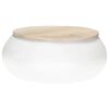 vidaXL Coffee Table White 68x68x30 cm Solid Mango Wood
