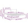 vidaXL Bed Frame Light Grey 200 x 200 cm Solid Pine Wood