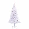 vidaXL Artificial Christmas Tree with Stand White 150 cm PVC and Steel