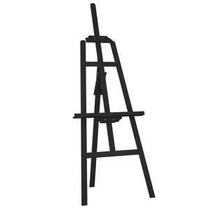 vidaXL Easel Stand Black 53,5x95x127 cm Solid Wood Pine