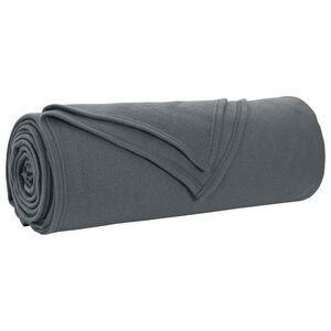 vidaXL Throw Blanket Dark Grey 350 x 270 cm 1.3 kg Fleece