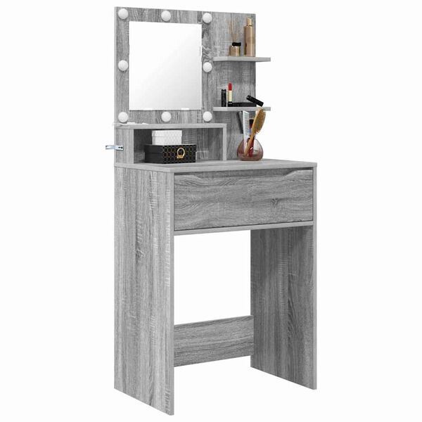 vidaXL Bedroom Dressing Tables Grey Sonoma 80 x 39.6 x 135 cm