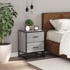 vidaXL Bedside Cabinet Grey Sonoma 40x31x50 cm Engineered Wood