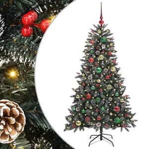 vidaXL Artificial Christmas Tree with 150 LEDs with Stand Green 150 cm