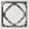 vidaXL Planter Silver 40 x 40 x 40 cm Stainless Steel