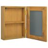 vidaXL Mirror Cabinet 30x10x40 cm Solid Wood Teak