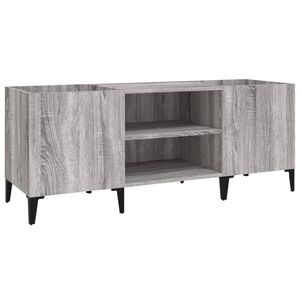 vidaXL Record Cabinet Grey Sonoma 121x38x48 cm Engineered Wood