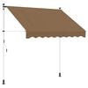 vidaXL Manual Retractable Awning 180 g / m&sup2; Polyester with PU Coated