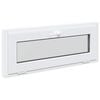 vidaXL Basement Window RISOR 100 x 40 cm PVC and Glass White