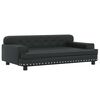 vidaXL Kids Sofa Black 90x53x30 cm Faux Leather