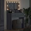 vidaXL Bedroom Dressing Tables Grey Sonoma 80 x 39.6 x 135 cm
