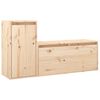 vidaXL TV Cabinets 2 pcs Solid Wood Pine