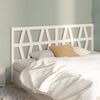 vidaXL Bed Headboard White 206x4x100 cm Solid Wood Pine