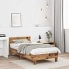 vidaXL Bed Frame Old Wood 193 x 95 x 88 cm Solid Oak Wood