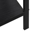 vidaXL 4-Layer Book Shelf Black 60x27.6x124.5 cm Engineered Wood