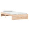 vidaXL Bed Frame without Mattress White Solid Wood 100x200 cm