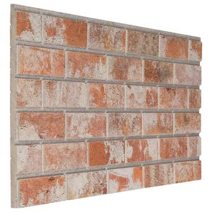 vidaXL Wall Panels 10 pcs 100 x 50 cm Orange EPS Foam