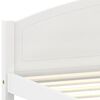 vidaXL Bed Frame without Mattress White Solid Pine Wood 160x200cm