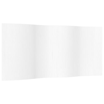 vidaXL Room Divider White 165x400 cm Bamboo
