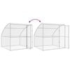 vidaXL Dog Kennel with Storage Silver 2 x 2 x 2 m Steel