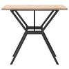 vidaXL Dining Table Y-Frame 90x90x75 cm Solid Wood Pine and Steel
