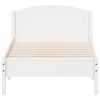 vidaXL Bed Frame without Mattress White 100x200 cm Solid Wood Pine