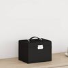 vidaXL Jewellery Box 4-Layer with Mirror Lockable Black 22.5x17.5x16.5 cm
