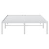 vidaXL Metal Bed Frame without Mattress White 135x190cm
