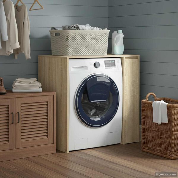 vidaXL Wash Machine Cabinet Sonoma 87 x 60 x 89 cm Engineered wood