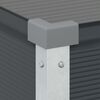 vidaXL Planter Anthracite 100 x 45 x 90 cm Galvanised Steel