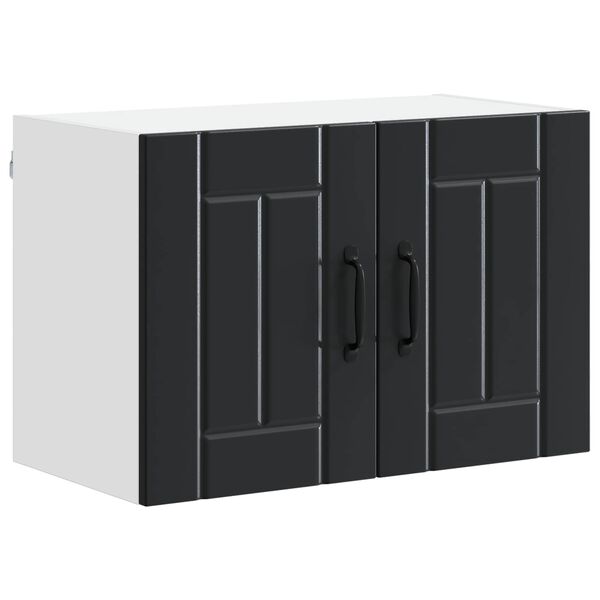 vidaXL Kitchen Wall Cabinet Black 60 x 31 x 40 cm Engineered Wood