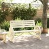 vidaXL Garden Bench 2-Seater Solid Wood Fir