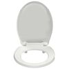 vidaXL Soft-close Toilet Seat White Oval