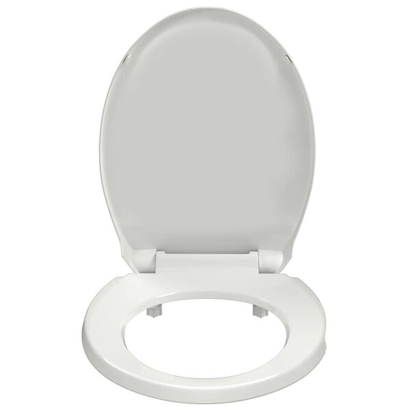 vidaXL Soft-close Toilet Seat White Oval
