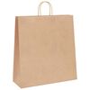 vidaXL Paper Bags 50 pcs with Handles Brown 45x17x48 cm