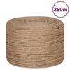 vidaXL Jute Rope 250 m Long 4 mm Thick
