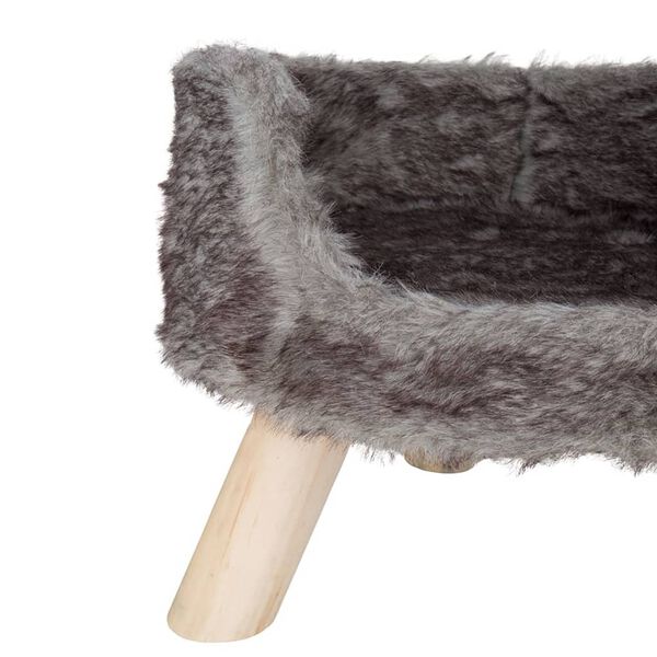 DISTRICT70 Plush Cat Bed NORDIC Silver