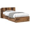 vidaXL Bed Frame with Storage Old Wood 100 x 200 cm Engineered Wood