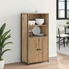 vidaXL Highboard Artisan Oak 62 x 36 x 121.5 cm Engineered Wood