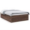 vidaXL Bed Frame without Mattress Brown Oak 140x190 cm