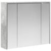 vidaXL Bathroom Mirror Cabinet Concrete Grey 73.5 x 16 x 62.5 cm
