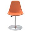 vidaXL Swivel Dining Chairs 2 pcs Orange PP