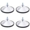 vidaXL Football Table Feet 4 pcs Chrome M10