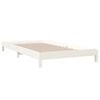 vidaXL Stack Bed without Mattress White 100x200 cm Solid Wood Pine