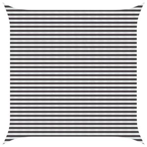 vidaXL Sunshade Sail Anthracite and White 4 x 4 m HDPE
