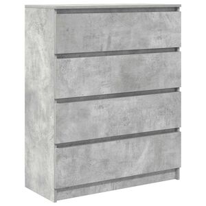 vidaXL Sideboard Concrete Grey 80x35x99 cm Engineered Wood