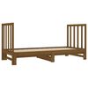 vidaXL Pull-out Day Bed without Mattress Honey Brown 2x(90x190) cm