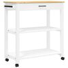 vidaXL Kitchen Trolley "MONZA" 84x40x88,5 cm Solid Wood Pine
