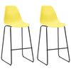 vidaXL 3 Piece Bar Set Plastic Yellow